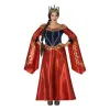 Costume for Adults 113916 Red Navy Blue Medieval Queen
