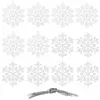 Набор украшений для елки - снежинки Springos CA0750, 10 см, 12 шт.