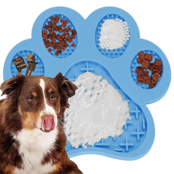 Lick mat for dogs Springos PA1059 anti-stress, blue
