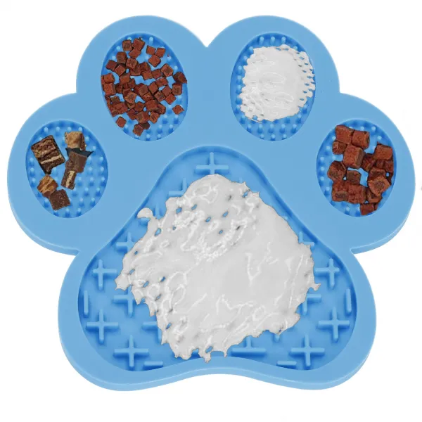 Lick mat for dogs Springos PA1059 anti-stress, blue