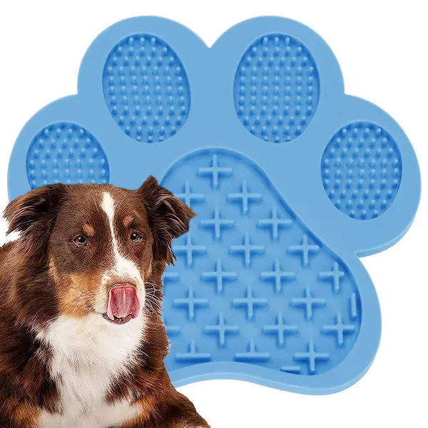 Lick mat for dogs Springos PA1059 anti-stress, blue