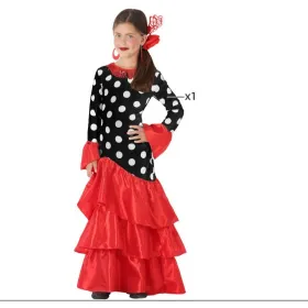 Svečana odjeća za odrasle Flamenca Melns Sarkans Spānija