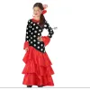 Svečana odjeća za odrasle Flamenca Melns Sarkans Spānija