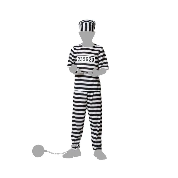 Costume for Children Multicolour Male Prisoner