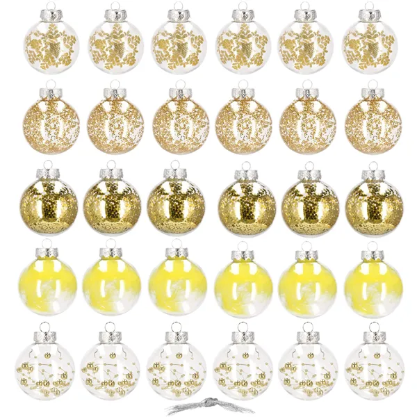 Kalėdų eglutės papuošalai Springos CA0882 30 vnt.