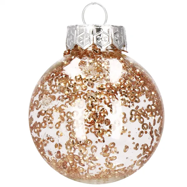 CA0884 KALĖDINIAI RUMULIATAI 6 CM 30 VNT.