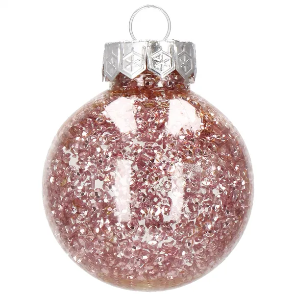 Ziemassvētku eglīšu rotājumu komplekts Springos CA0889 6cm 30gab