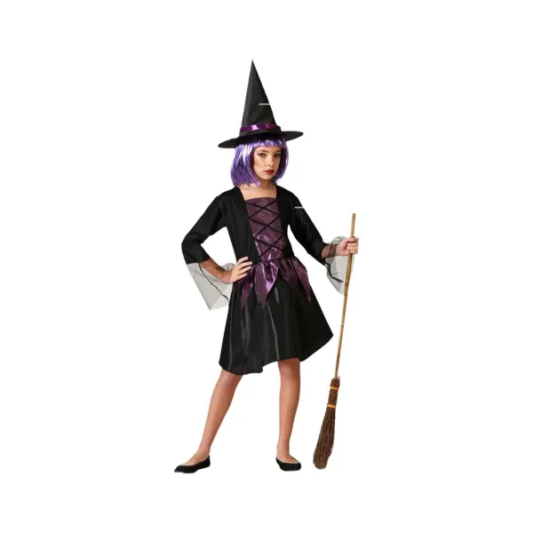 Маскарадные костюмы для детей Фиолетовый Ведьма Halloween