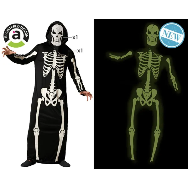 Svečana odjeća za odrasle Skelets Halloween