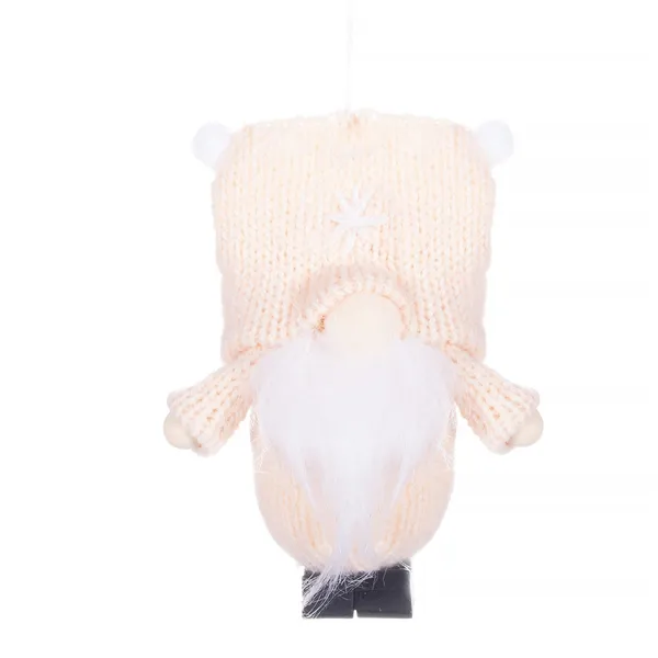 Kalėdų dekoracija, nykštukas, 8 cm, kreminė