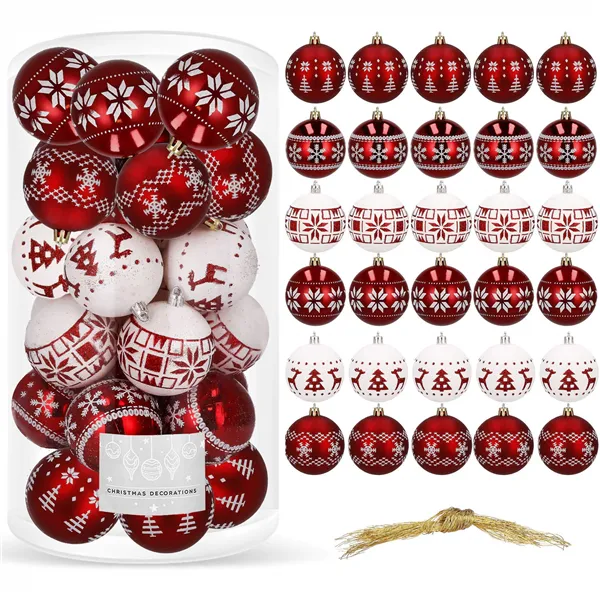 Kalėdų eglutės puošmena Springos CA0151, 5 cm 30 vnt.