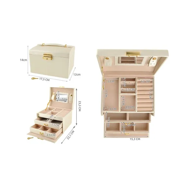 Jewelry box/case - beige