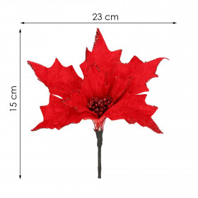 CA0721 CHRISTMAS ORNAMENT "POINSETTIA"