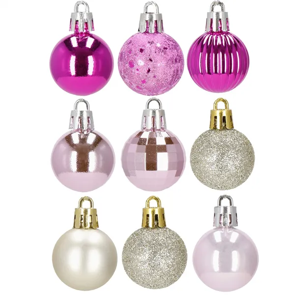 Kalėdinių eglutės papuošalų rinkinys Springos CA1131 3 CM 54 VNT