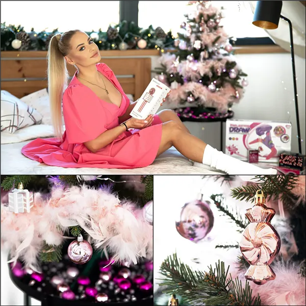 Kalėdinių eglutės papuošalų rinkinys Springos CA1131 3 CM 54 VNT