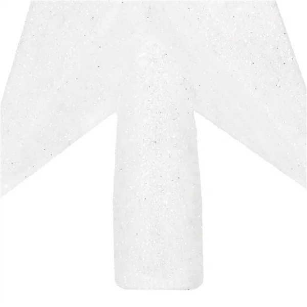 Ziemassvētku eglītes galotne Springos CA1194 15 cm , balta