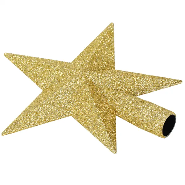 Ziemassvētku eglītes galotne Springos CA1195 15 cm, zeltaina