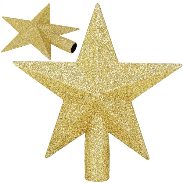 Верхушка для елки Springos CA1195 15 см, золотистая