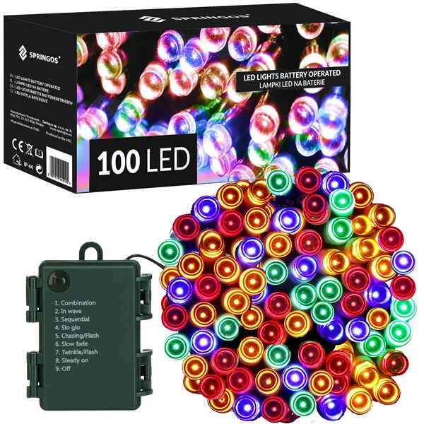 Joulukoristevalot Springos CL4032 100 LED