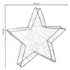 Christmas Decoration Springos CL4128, 30 LED, Stained Glass Star, Warm White Light