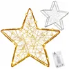 Christmas Decoration Springos CL4128, 30 LED, Stained Glass Star, Warm White Light