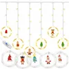 Light curtain Springos CL4042, 110 LED garland, USB lights with figurines warm white