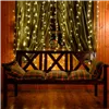 Light curtain Springos CL4054 200 LED garland, icicle lights, warm white