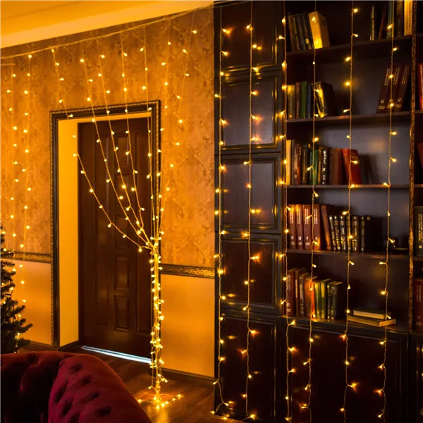 Šviesos užuolaida Springos CL4054 200 LED girlianda, varveklio lemputės , šiltai balta