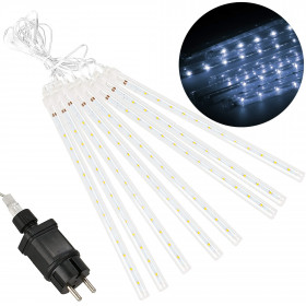 Meteor Shower Lights Springos CL4140, 288 LED, Light Curtain, Cold White, IP44