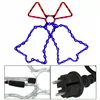 Christmas decoration Springos CL4049 72 LED tree lights bells, blue-red