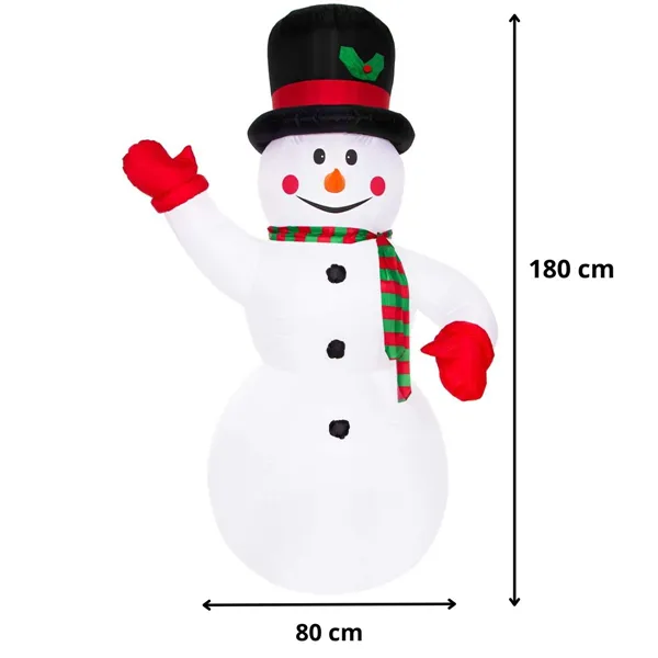 Inflatable Snowman Springos CL4056 LED Light Decoration 180 cm