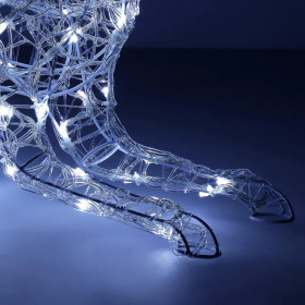 Рождественская декорация LED Олень Springos CL4121 130 LED, холодный белый