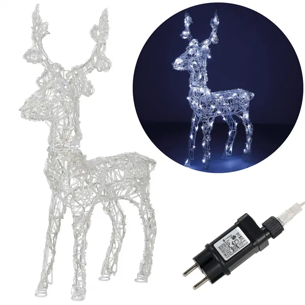 Christmas Decoration LED Reindeer Springos CL4122 100 LED, warm white