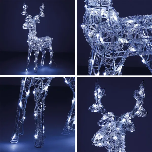 Christmas Decoration LED Reindeer Springos CL4122 100 LED, warm white