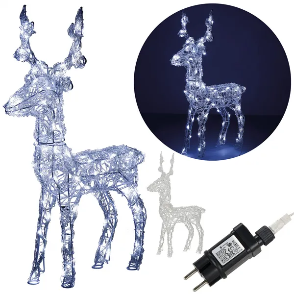 Christmas Decoration LED Reindeer Springos CL4122 100 LED, warm white