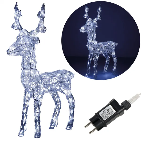 Christmas Decoration LED Reindeer Springos CL4122 100 LED, warm white