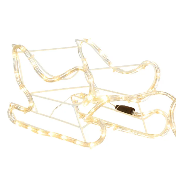 LED Joulukoriste poro ja reki Springos CL4119, 120 cm, lämmin valkoinen