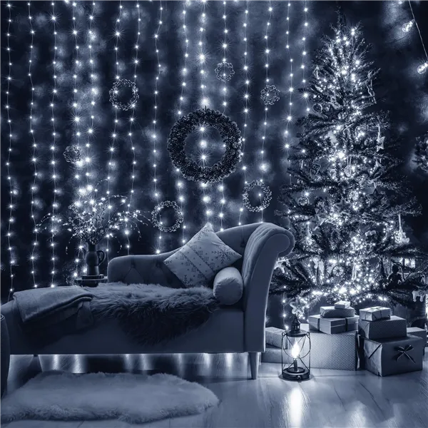 Springos Curtain 300 LED Lights CL4104