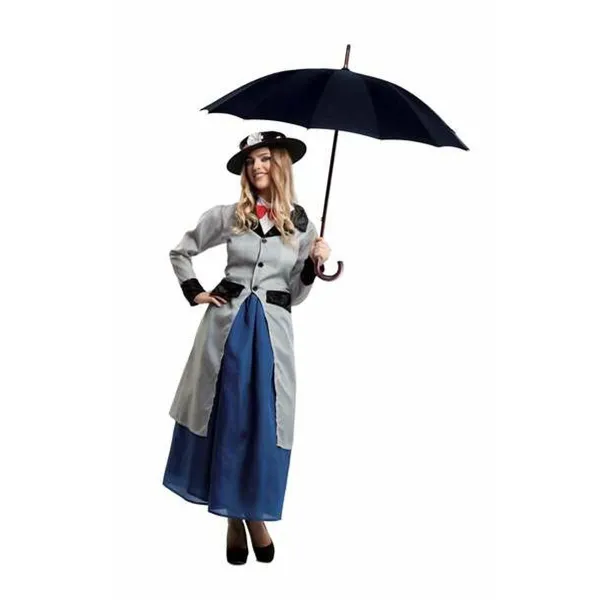 Aikuisten asut My Other Me Mary Poppins 4 Kappaletta Harmaa