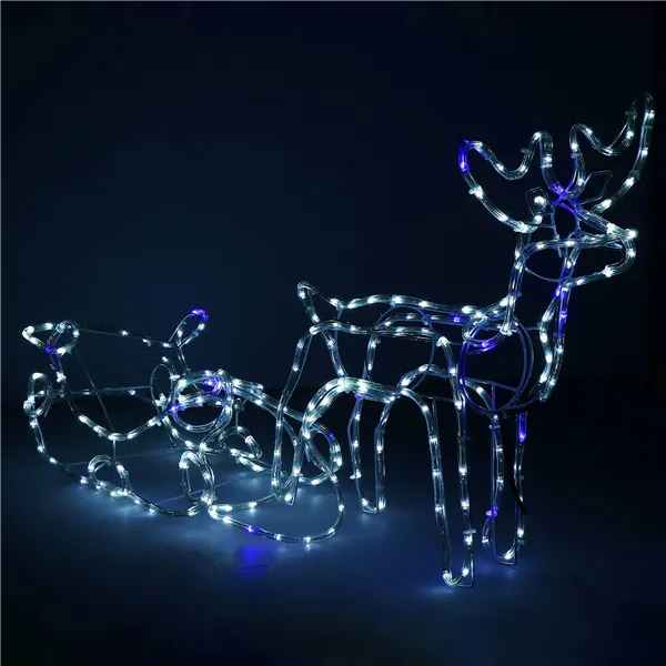 CL1225 APGAISMOJUMS ZIEMEĻBRIEŽI AR SLEIGH 288 LED SPULDZĒM