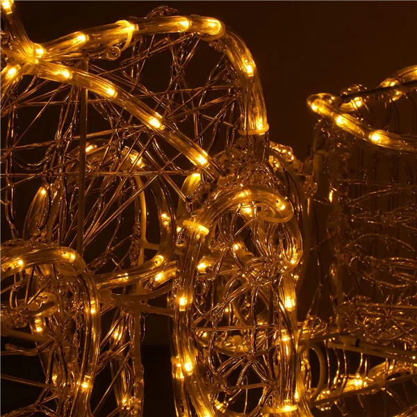 Рождественский олень с санями Springos CL1220, 312 LED