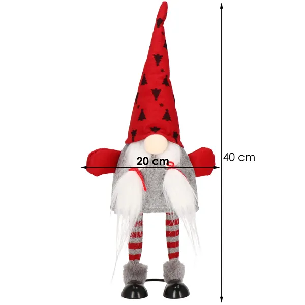 Joulukoriste – tonttu Springos CA0102, 42 cm