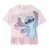 Lasten Lyhythihainen paita Stitch Sininen Pinkki