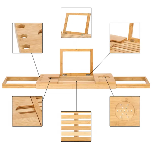 HA1023 ПОЛКА ДЛЯ ВАННЫ БАМБУКА