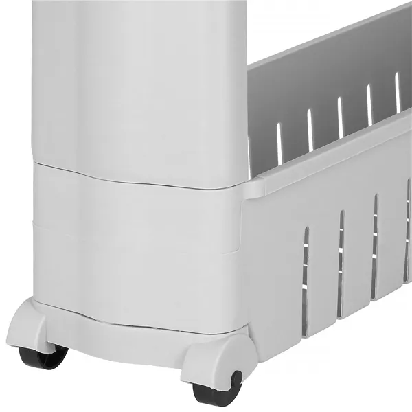 HA1015 PYÖRILLÄ VARUSTETTU KAAPPI, 5 HYLLYÄ, HARMAA