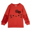 Unisex Sweatshirt without Hood Hello Kitty Red