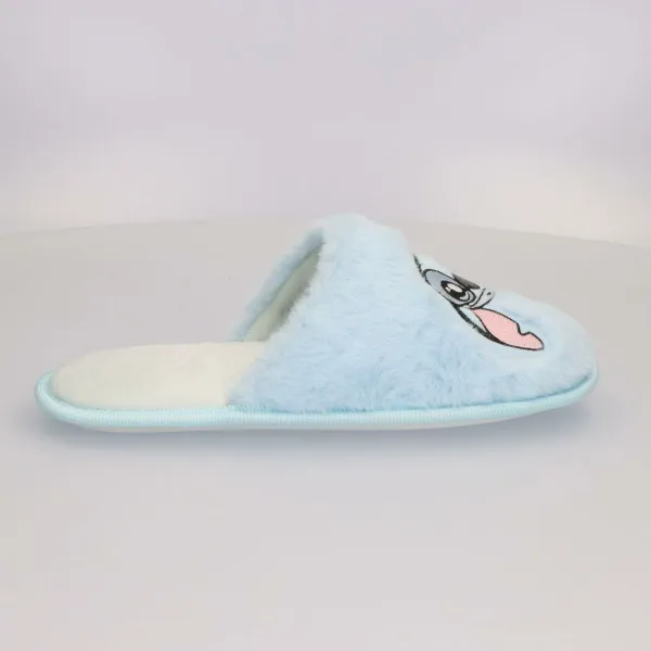 House Slippers Stitch Light Blue