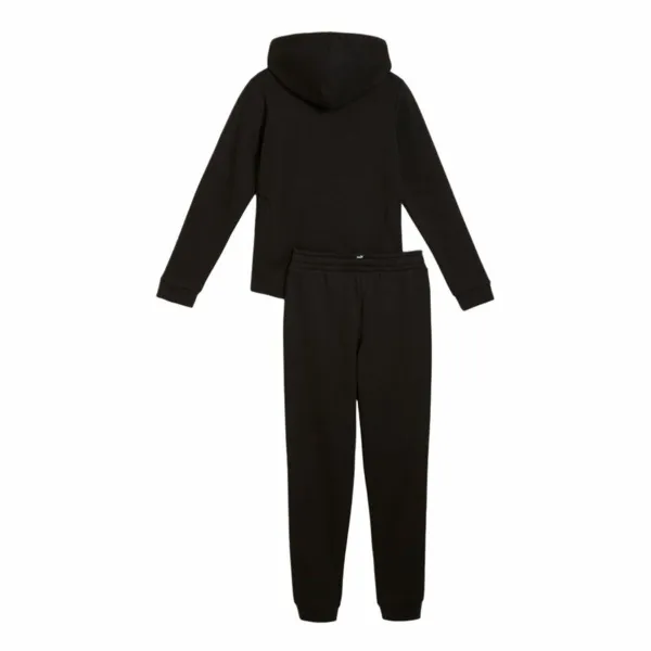Lasten verkkapuku Puma Hooded Sweat Suit Flecce Cl Musta