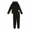 Lasten verkkapuku Puma Hooded Sweat Suit Flecce Cl Musta