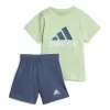 Urheiluasu vauvalle Adidas Bl Cotton Set Infantil Sininen Vaaleanvihreä